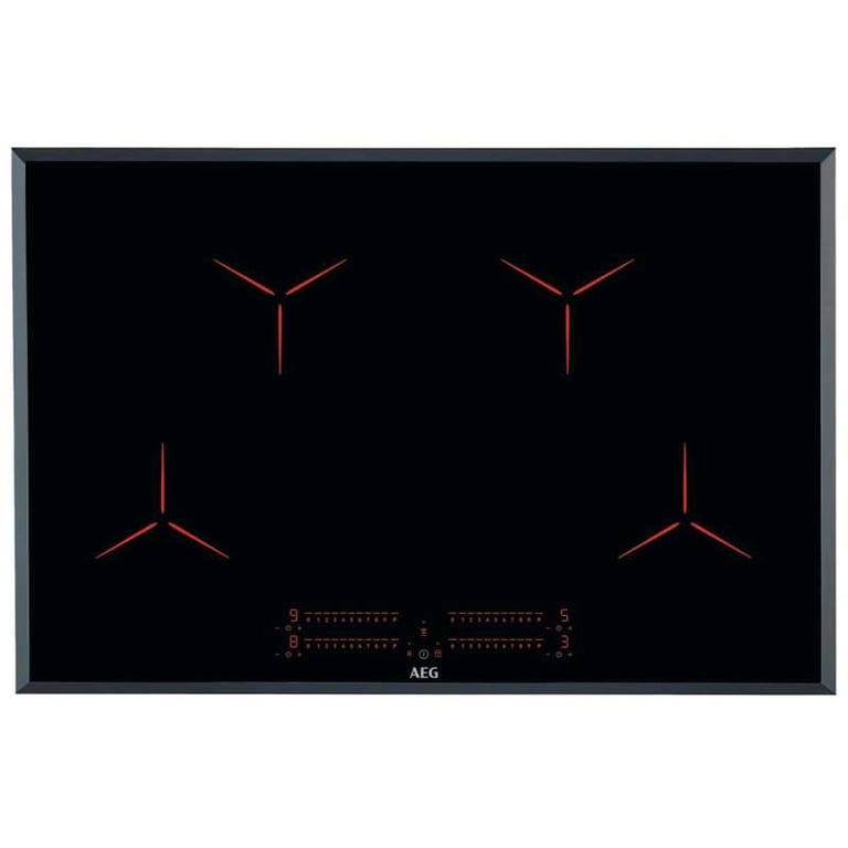 AEG IPE84531FB Table de cuisson à induction 78 cm 4 zones Touch 10 niveaux Minuteur noir - Neuf