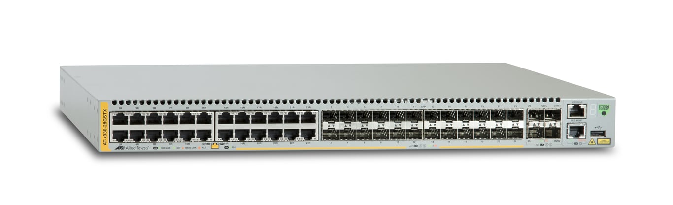 Allied Telesis AT x930 28GSTX Géré L3 Gigabit Ethernet 101001000 Neuf