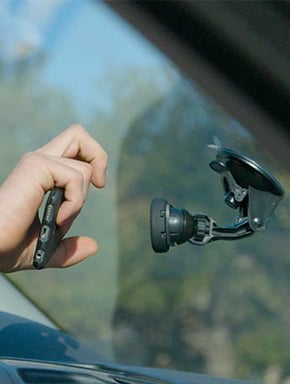 Mobilis 044006 support Support passif Mobile/smartphone, Navigateur Noir