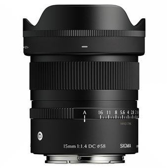 DC Contemporary 15 mm f/1.4-16 - Lente Sigma Prime para Sony E, color negro
