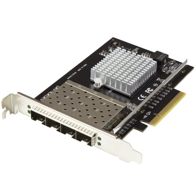 StarTech.com Carte réseau PCI Express pour serveur à 4 ports SFP+ 10 Gigabit Ethernet - Chipset Intel XL710 - Neuf