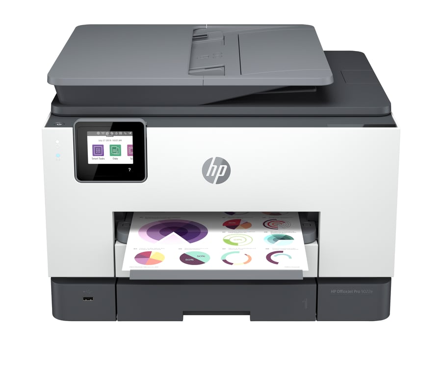 HP OfficeJet Pro 9022e Sans fil All-in-One Couleur Imprimante, Instant Ink; Impression recto-verso - Excellent état