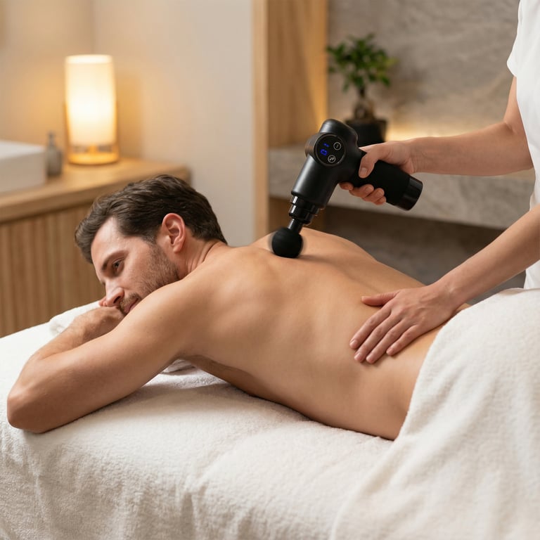 Pistolet de Massage BODYLIFE 8 Vitesses 4 Têtes Profondes - vue 3