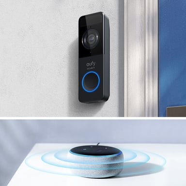 Eufy Video Doorbell 1080p Noir, Blanc