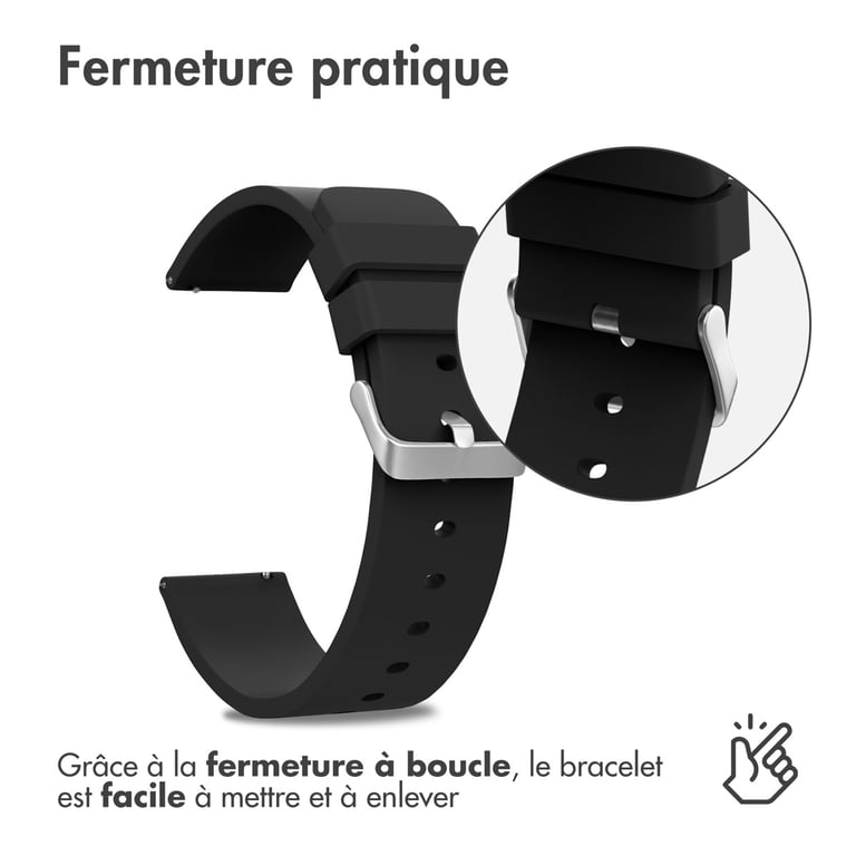 Bracelet 24mm Connexion universelle en silicone - vue 8