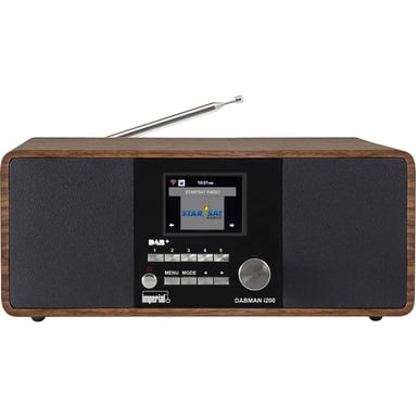 Radio multifunzione stereo DAB+ / FM / Internet DABMAN i200 in legno