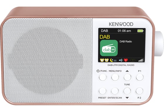 Kenwood CR-M30DAB-R Radio portable Numérique Or rose