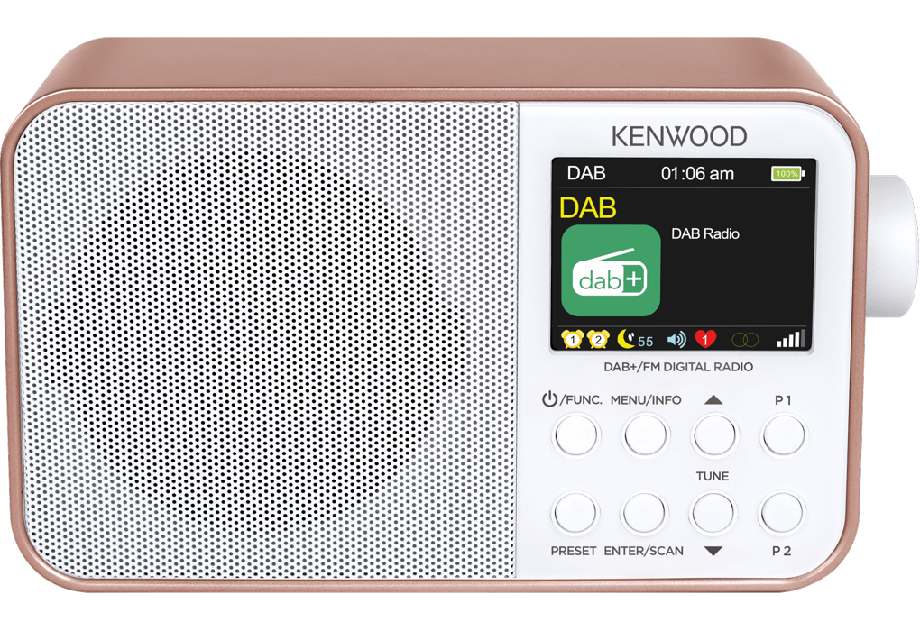 Kenwood CR-M30DAB-R Radio portable Numérique Or rose - Neuf