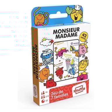 Jeu de 7 Familles Monsieur Madame - Amusement et Éducation en Famille