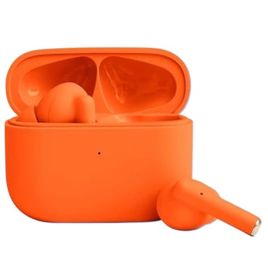 Écouteurs TWS Intra-auriculaires Bluetooth 5.3 avec Réduction de Bruit Orange