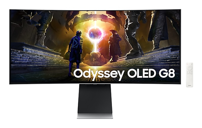 Samsung LS34DG850SUXDU écran plat de PC 86,4 cm (34 ) 3440 x 1440 pixels UltraWide Quad HD OLED Argent - Neuf