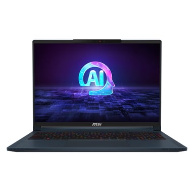 MSI Stealth 16 AI Studio A1VIG-208FR Intel Core Ultra 9 185H Portátil 40,6 cm (16'') WQUXGA 32 GB DDR5-SDRAM 1 TB SSD NVIDIA GeForce RTX 4090 Wi-Fi 7 (802.11be) Windows 11 Pro Azul