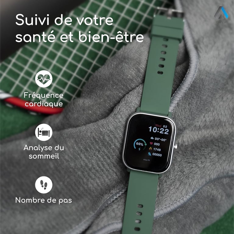 Montre connectée Abyx Fit Ozone 3 Verte - Neuf