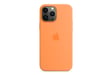 Coque en silicone avec MagSafe pour iPhone 13 Pro Max Orange