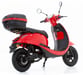 Simply - Scooter électrique 50cc - moteur 2100 W - 2 batteries 60V 30Ah, rouge