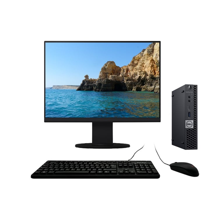 Dell 5070 Micro i5-9500T 3.70Ghz 8Go/480Go SSD WiFi W11 + Ecran 27 - Très Bon État