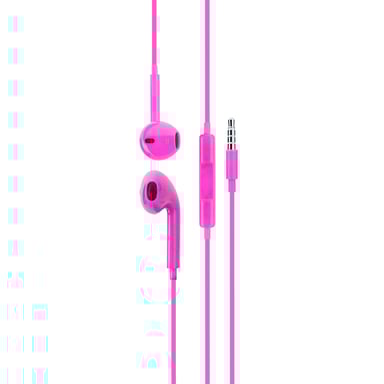 DCU Advance Tecnologic 34151002 Cuffie cablate con ganci auricolari Chiamate/Musica Rosa