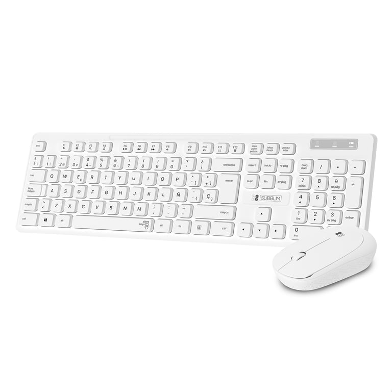 Clavier Universel SUBBLIM SUBKBC-CSSK02 – Combo avec Souris, QWERTY, Sans Fil - vue 1