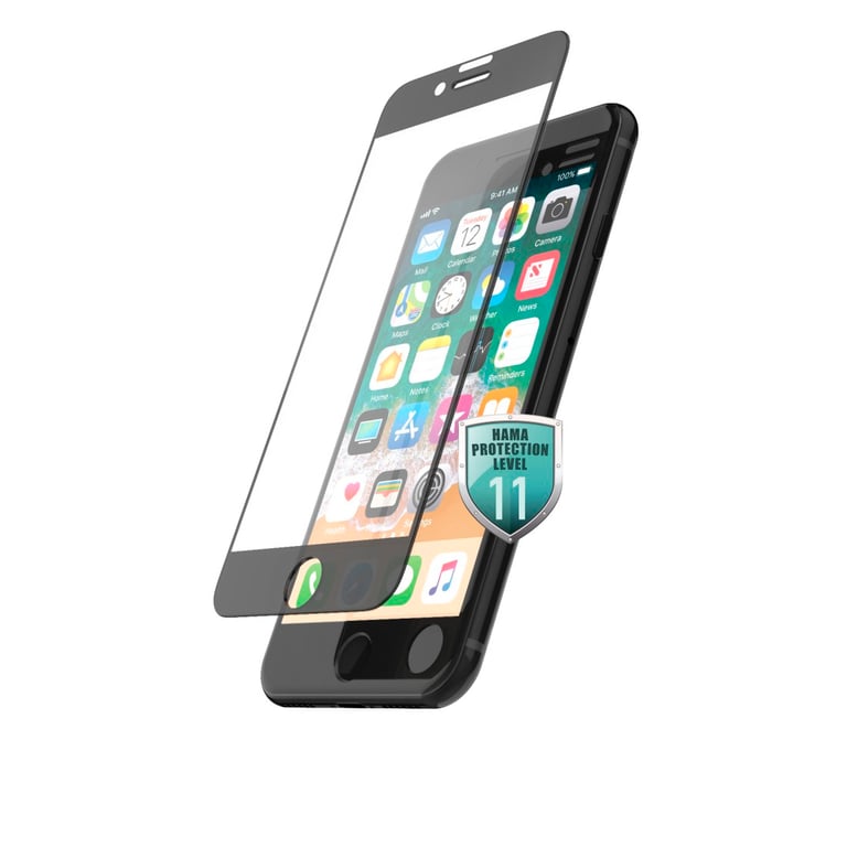 muvit protector pantalla compatible con Apple iPhone SE/8/7 vidrio templado  plano