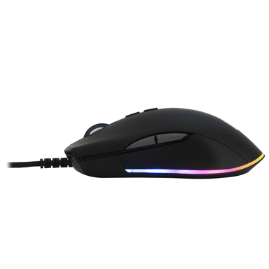 Mouse per videogiocatori Nitropc NM10 10.000 DPI RGB Negro