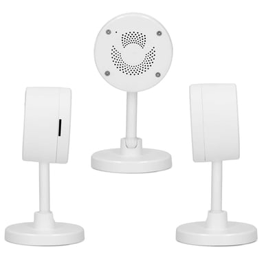 Caméra Wi-Fi Intelligente SMART-CAM10 IP Full HD 1080p avec Fonction TalkBack Blanc