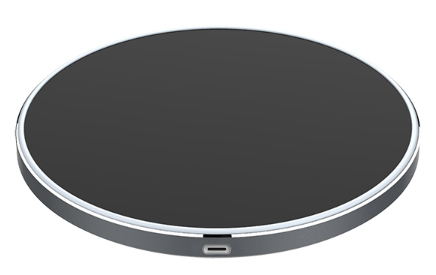 Unità di ricarica wireless QI ''XC150'', 10W, vetro, nero/argento