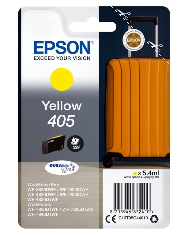Cartouche d'encre Epson Valise jaune - vue 4