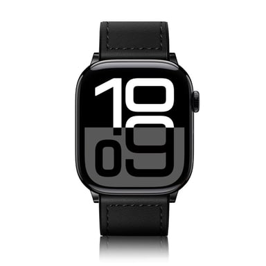 Cinturino Premium in pelle per Apple Watch con fibbia magnetica Black L
