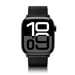 Cinturino Premium in pelle per Apple Watch con fibbia magnetica Black L