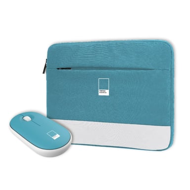Pantone KIT FUNDA 15.6 + RATON WIRELESS AZUL CLARO