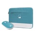 Pantone KIT FUNDA 15.6 + RATON WIRELESS AZUL CLARO