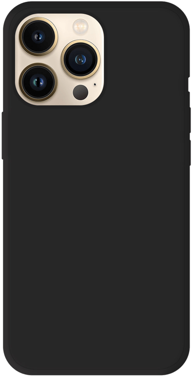 Coque silicone unie compatible Mat Noir Apple iPhone 13 Pro