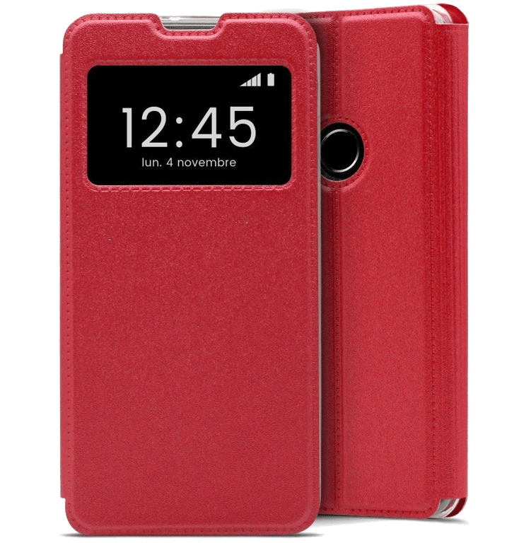 Etui Folio compatible Rouge Huawei Y6S
