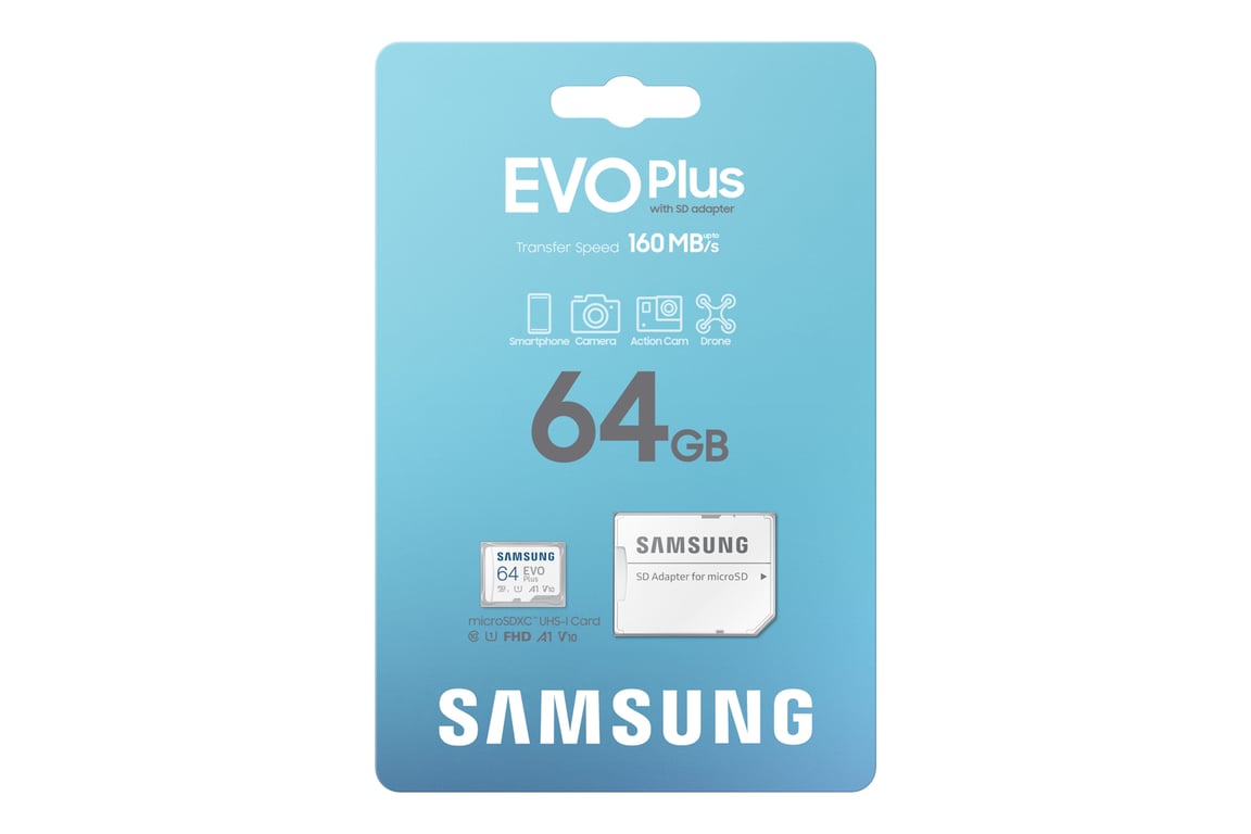 Samsung Carte MicroSD EVO Plus (2024) 64 Go - Neuf
