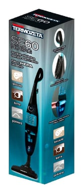 Termozeta SE60 Aspirateur traineau Secteur Sec HEPA Sans sac 1 L 600 W Noir, Bleu