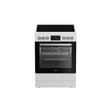 Whirlpool Cuisinière vitrocéramique W6V8LCSW 60 cm 4 foyers Four 72 L Blanc - vue 1