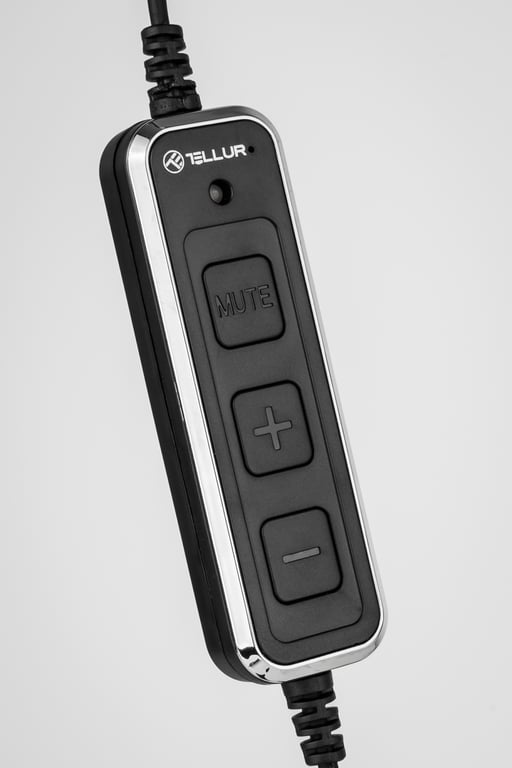 Auricular con cable para locutorios Tellur Voice 510N, QD, mono, USB, negro  - Tellur