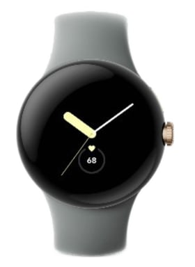 Google Pixel Watch AMOLED 41 mm Digital Touchscreen 4G Gold Wifi GPS (satellite)