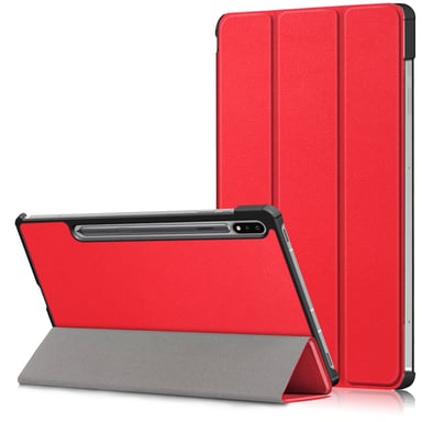 Housse Samsung Galaxy Tab S7 Plus / S8 Plus / S7 FE 12.4 pouces smartcover rouge - Etui coque Pochette protection Tab S7 FE 5G / S7+ / S8+