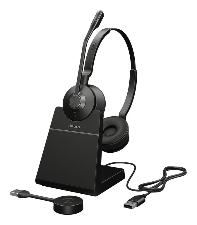 Jabra Engage 55 SE Casque Sans fil Arceau Bureau/Centre d'appels Noir - Excellent état