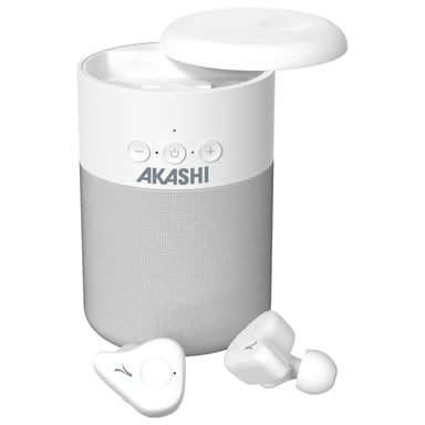 Akashi Kanzen Cuffie senza fili per chiamate/musica Bluetooth Bianco