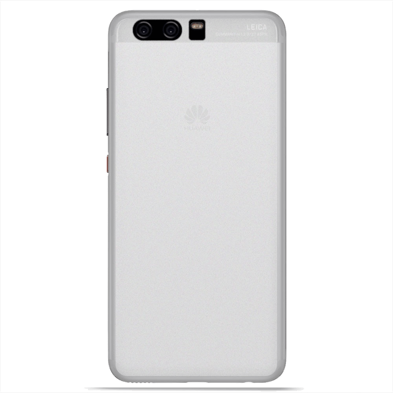 Coque silicone unie compatible Givré Blanc Huawei P10