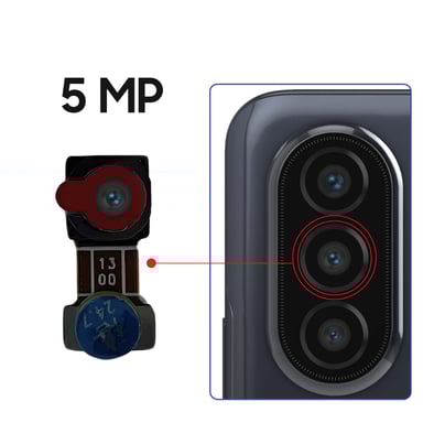 Caméra ultra grand angle pour Huawei Nova Y70 5MP Noir