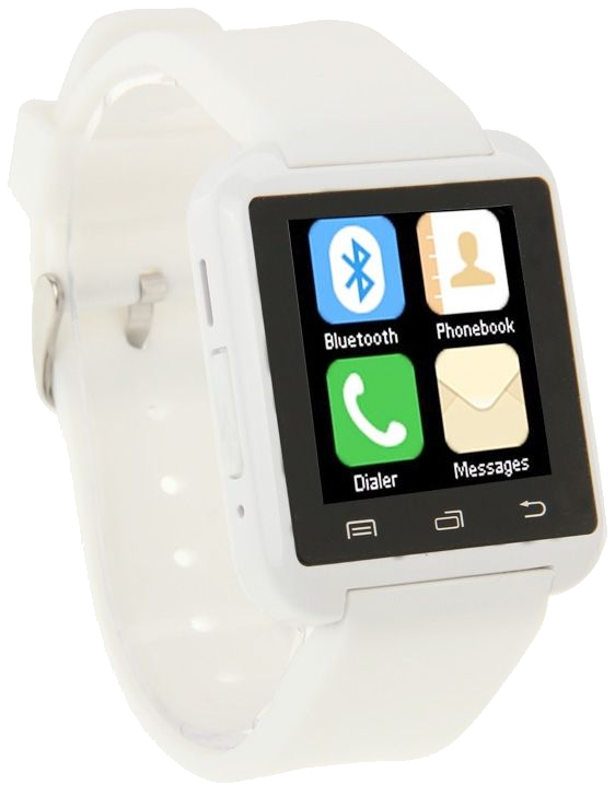 Montre Connectée Smartphone Android Kit Mains Libres Bluetooth Ecran 1.5' Blanc YONIS