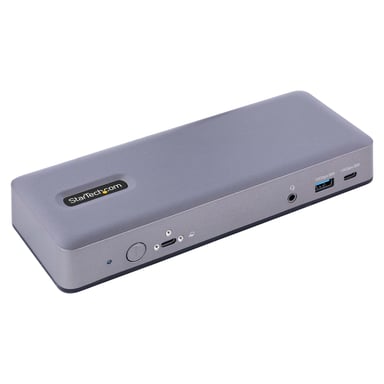 StarTech.com Station d'Accueil USB-C - Hub USB-C Multi-Moniteur HDMI/DP/DP Alt Mode - 3x 4K30 / 2x 4K60 - Dock USB 7 ports - 60W Power Delivery 3.0 - GbE - 3.5 Audio - Station d'Accueil Universelle - Neuf