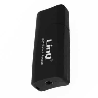 Adaptateur audio Bluetooth USB / Jack 3.5mm Fonction kit mains libres Noir
