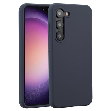 Accezz Coque Liquid Silicone pour Samsung Galaxy S23 - Bleu foncé