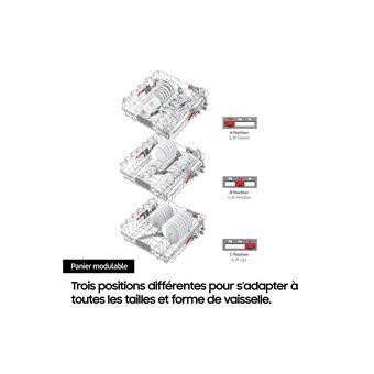 Lavavajillas Samsung DW70H73WCB0U1 14 Services A++ avec fonction rapide - vue 8