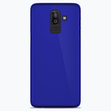 Coque silicone unie compatible Givré Bleu Samsung Galaxy J8 2018