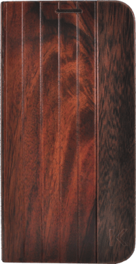 Carcasa bivalva para Samsung Galaxy S6 Edge, madera natural de palisandro